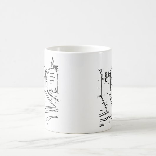 Grappig ventriloquisme grap. buikspreker magische mok (Center)