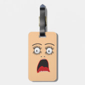 Grappig Verbaasd verpakt het zelf Bagagelabel (Achterkant verticaal)