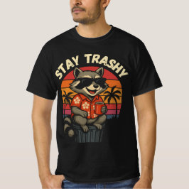 Grappig verblijf Trashy Sunset Wasbeer T-shirt