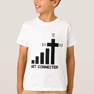 Grappig Verbonden Raken Jezus Christus Christelijk T-shirt
