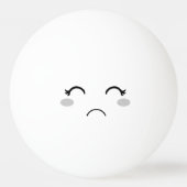 Grappig Verdrietig Gezicht Ping Pong Bal Pingpongbal (Voorkant)