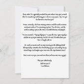 Grappig verdrietig Miss Mist u Vriendschap kaart S (Achterkant)