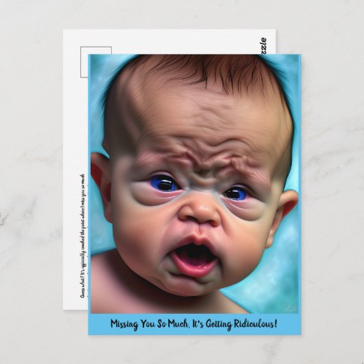 Grappig verdrietig Miss Mist u Vriendschap kaart S (Voorkant / Achterkant)