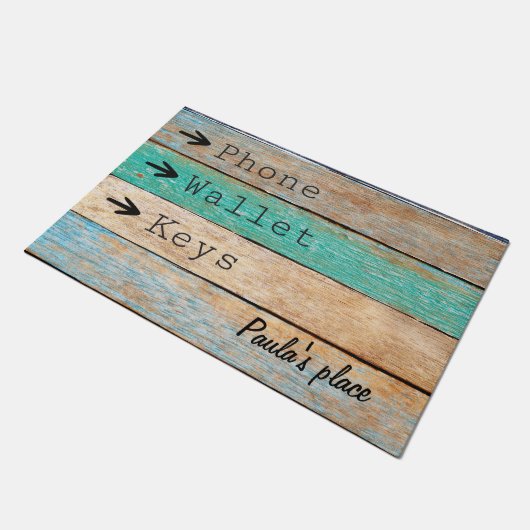 Grappig Vergeet je sleutels niet Deurmat (Schuin)