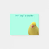 Grappig "Vergeet niet" Bird Sticky Notes (Voorkant)