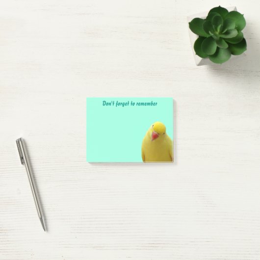 Grappig "Vergeet niet" Bird Sticky Notes (Kantoor)