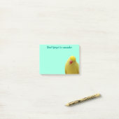 Grappig "Vergeet niet" Bird Sticky Notes (Op bureau)