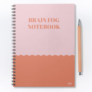 Grappig Vergeetachtig Brein Mist Quote Roze & Sina Notitieboek