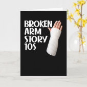  Grappig verhaal over herstel van gebroken arm $10 Kaart (Gele Bloem)