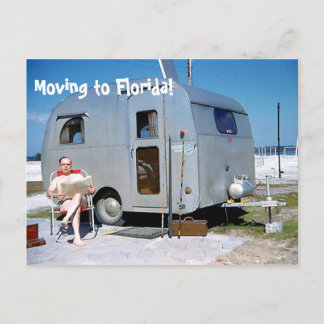 Grappig Verhuizen naar Florida trailer adreswijzig Aankondigingskaart