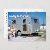Grappig Verhuizen naar Florida trailer adreswijzig Aankondigingskaart (Voorkant / Achterkant)