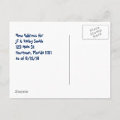 Grappig Verhuizen naar Florida trailer adreswijzig Aankondigingskaart (Achterkant)