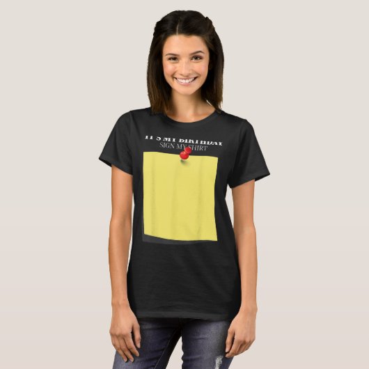 Grappig Verjaardag Cadeau Party Teken Mijn Shirt F (Voorkant volledig)