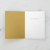 Grappig verjaardag moderne gele gekke sarcastische kaart (Binnen)