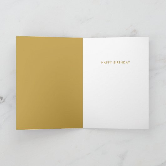 Grappig verjaardag moderne gele gekke sarcastische kaart (Binnen)