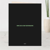 GRAPPIG VERJAARDAG OUD MAN GRAP WENSKAART KAART (Achterkant)