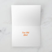 Grappig Verjaardag Oude Vogelgans Kaart (Binnen)