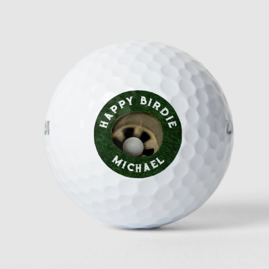 Grappig verjaardag verzamelobject golfballen (Voorkant)
