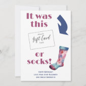 Grappig Verjaardagscadeau Kaart Voucher Holder (Voorkant)