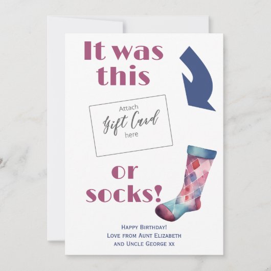 Grappig Verjaardagscadeau Kaart Voucher Holder (Voorkant)