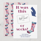 Grappig Verjaardagscadeau Kaart Voucher Holder (Voorkant / Achterkant)