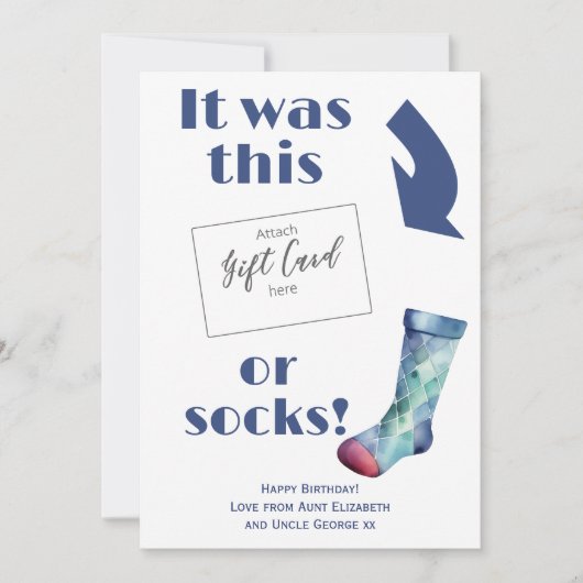 Grappig Verjaardagscadeau Kaart Voucher Holder (Voorkant)