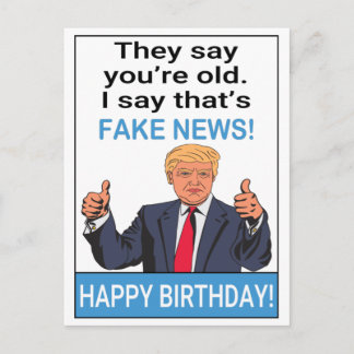 Grappig verjaardagscadeau van Trump Briefkaart