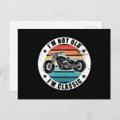 Grappig verjaardagscadeau voor motorrijders Ik ben Briefkaart (Voorkant / Achterkant)