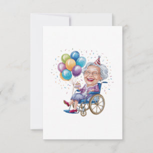 Grappig verjaardagscadeau voor oma voor oudere tan bedankkaart