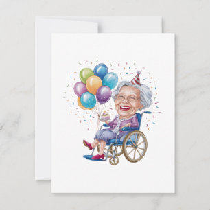 Grappig verjaardagscadeau voor oma voor oudere tan kaart
