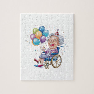 Grappig verjaardagscadeau voor oma voor oudere tan legpuzzel