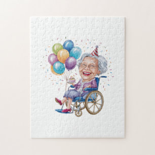 Grappig verjaardagscadeau voor oma voor oudere tan legpuzzel