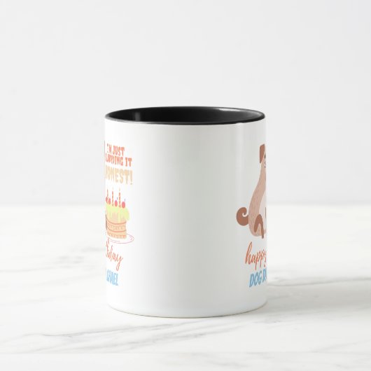 Grappig verjaardagscadeau voor PUG-hond vader moed Mok (Midden)