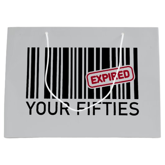 Grappig Verjaardagsfeest 60ste Groot Cadeauzakje (Voorkant)