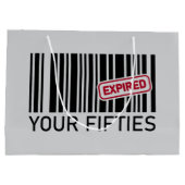 Grappig Verjaardagsfeest 60ste Groot Cadeauzakje (Achterkant)