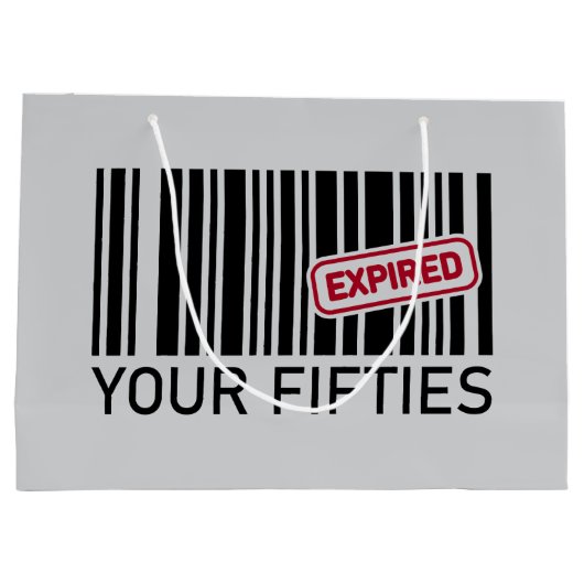 Grappig Verjaardagsfeest 60ste Groot Cadeauzakje (Achterkant)