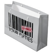 Grappig Verjaardagsfeest 60ste Groot Cadeauzakje (Voorkant Gekanteld)