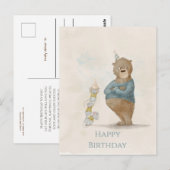 Grappig verjaardagsfeest Briefkaart (Voorkant / Achterkant)