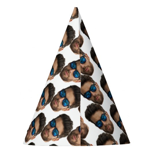 Grappig Verjaardagsfeest Petten Aangepaste Gezicht Feesthoedjes (Achterkant)