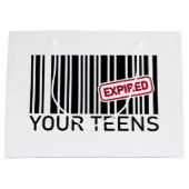 Grappig verjaardagsfeestje 20e groot cadeauzakje (Voorkant)