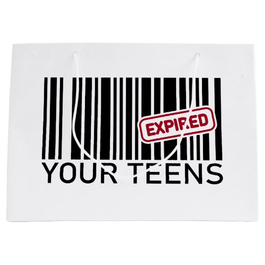 Grappig verjaardagsfeestje 20e groot cadeauzakje (Voorkant)