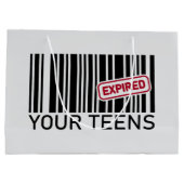 Grappig verjaardagsfeestje 20e groot cadeauzakje (Achterkant)