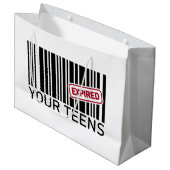 Grappig verjaardagsfeestje 20e groot cadeauzakje (Voorkant Gekanteld)