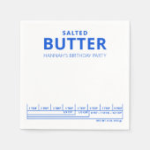 Grappig verjaardagsfeestje boter thema servet (Voorkant)