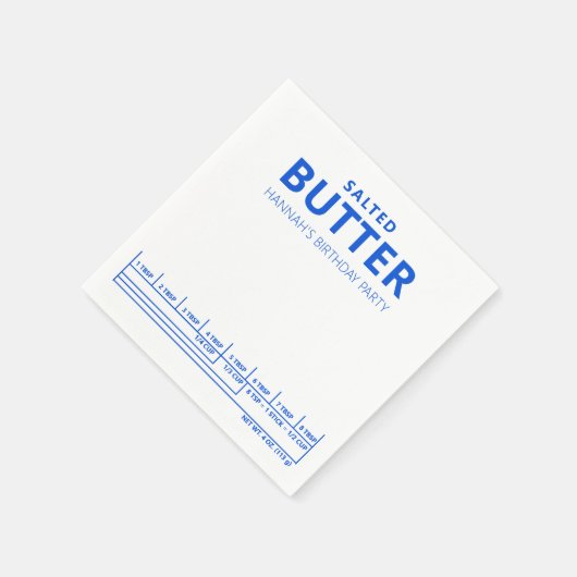 Grappig verjaardagsfeestje boter thema servet (Hoek)