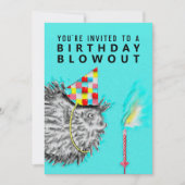 Grappig verjaardagsfeestje uitnodiging (Voorkant)