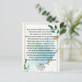 Grappig verjaardagsgedicht voor moeder briefkaart (Staand voorkant)