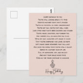 Grappig verjaardagsgedicht voor volwassenen briefkaart (Voorkant / Achterkant)