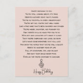 Grappig verjaardagsgedicht voor volwassenen briefkaart (Voorkant)