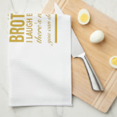 Grappig verjaardagsgeschenken voor broers van grot theedoek (Quarter Fold)